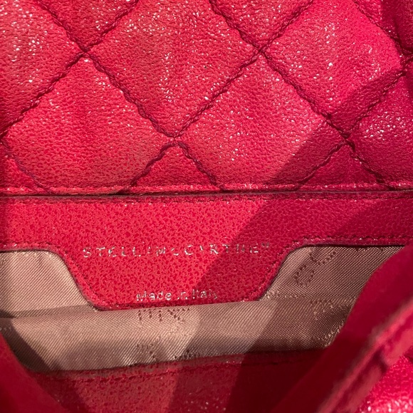 STELLA MCCARTNEY
Red Shaggy Deer Faux Leather Falabella Flap Shoulder Bag - Picture 6 of 12